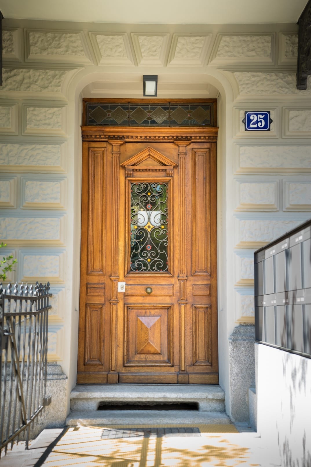 Eingangstüre der Liegenschaft