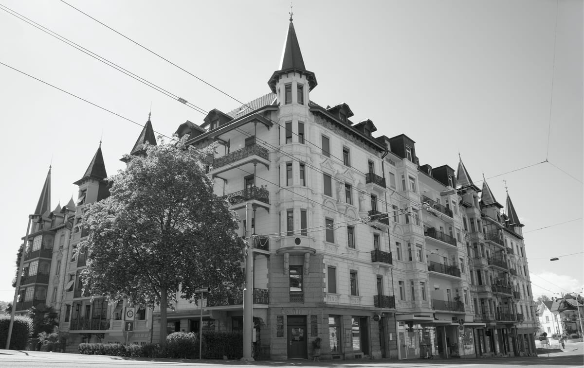 Das Römerschloss an der Konkordiastrasse in Zürich Hottingen
